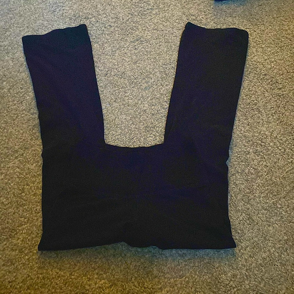 black flared leggings - Picture 1 of 2